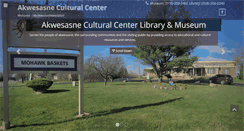 Desktop Screenshot of akwesasneculturalcenter.org