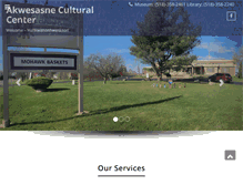 Tablet Screenshot of akwesasneculturalcenter.org